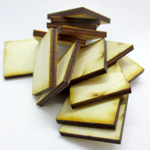 AtomicLaserCutDesigns 60mm Round MDF Wood Bases (x5) – Laser Cut For Miniatures