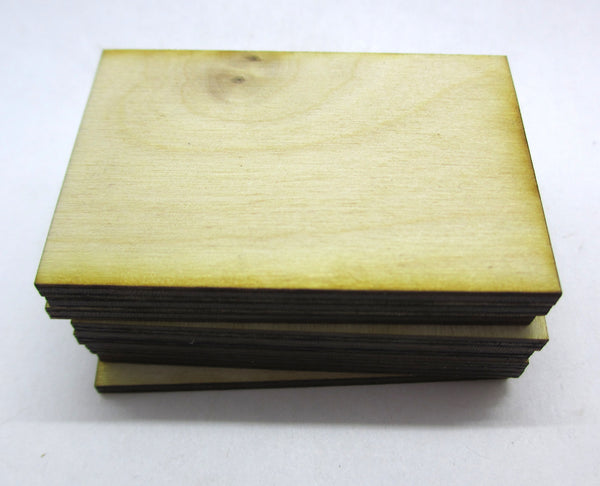 Miniature Bases, Rectangular, 40x20mm, 3mm Plywood (100)