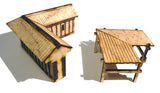 28mm Japanese Wooden Wall Corner Section