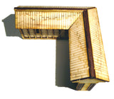 28mm Japanese Wooden Wall Corner Section