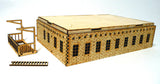 28mm Warehouse District Large Building Floor (Many Windows)