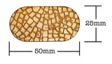 25mm x 50mm Etched Cobblestone Cylindrical Bases
