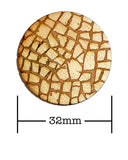 32mm Diameter Etched Cobblestone Bases