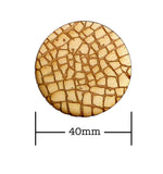 40mm Diameter Etched Cobblestone Bases