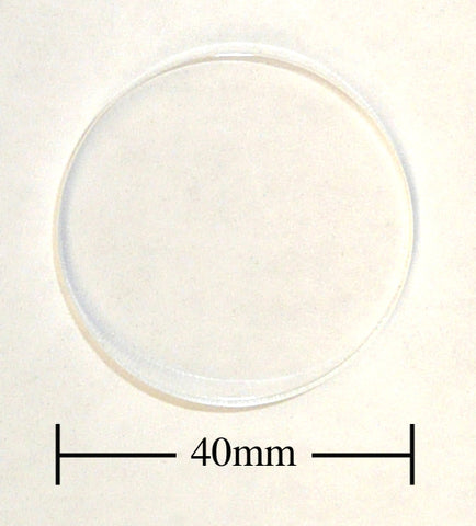 40mm Diameter Clear Acrylic Bases