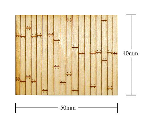 40mm x 50mm Etched Wood Bases