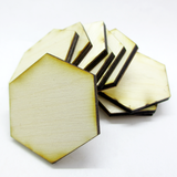 1.5 inch Hexagon Plywood Miniature Bases