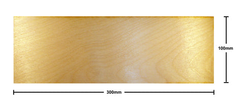 100mm x 300mm Plywood Miniature Bases