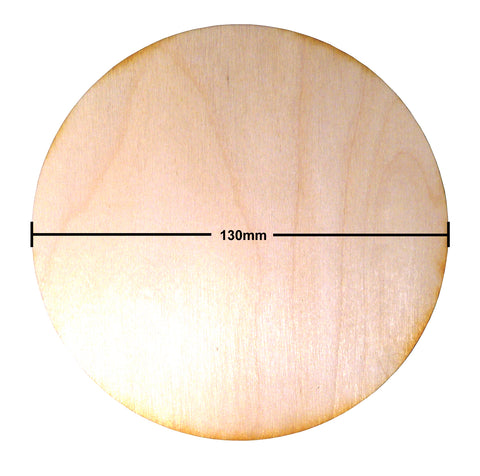 130mm Diameter Plywood Miniature Bases