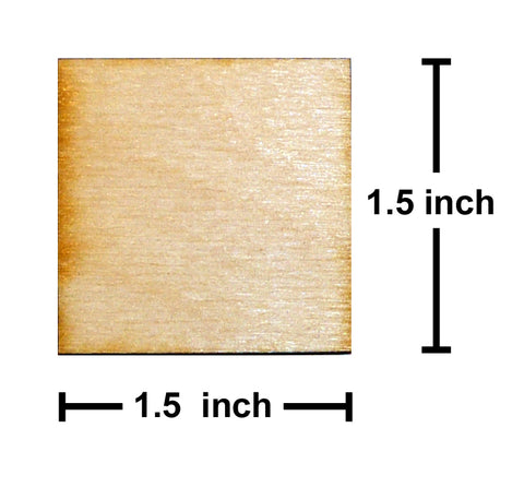 1.5 x 1.5 Inch Plywood Miniature Bases