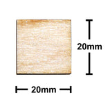 20mm x 20mm Plywood Miniature Bases