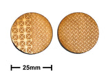 25mm Diameter Etched Metal Bases