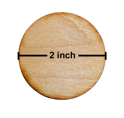 2 Inch Diameter Plywood Miniature Bases