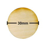 30mm Diameter Plywood Miniature Bases