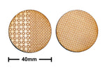 40mm Diameter Etched Metal Bases