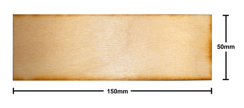 50mm x 150mm Plywood Miniature Bases