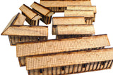 28mm Japanese Wooden Walls without Firing Platforms