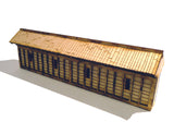 28mm Japanese Wooden Wall Long Section