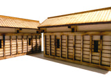 28mm Japanese Wooden Walls Half Sections (x2)