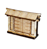 Japanese Wooden Wall Tall Gate Section (x2)