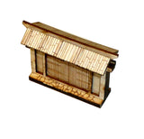 Japanese Wooden Wall Tall Gate Section (x2)