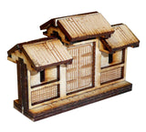 Japanese Wooden Wall Small Gate Short Section (x2)