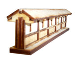 Japanese Wooden Wall long Section (x2)